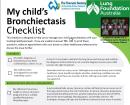 My child's bronchiectasis checklist